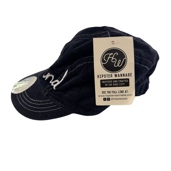 New Era NWT Y2K Portland Women’s Corduroy Cap Navy Blue Embroidered Tree Logo - Picture 2 of 5